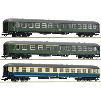 Roco Комплект от три пътнически вагона 3 - D 377 „Hispania-Express, DB (6200053)