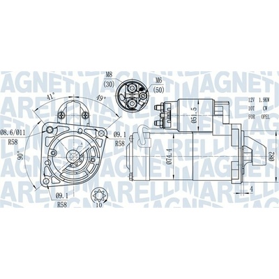 Štartér MAGNETI MARELLI 063721428010