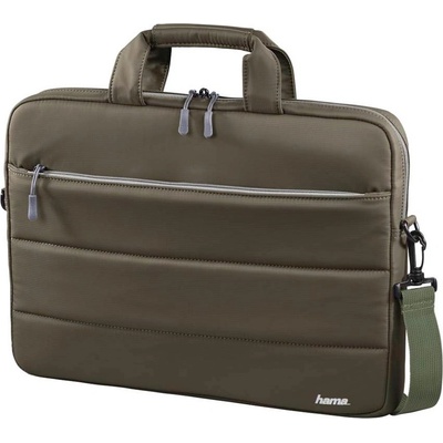 Hama Toronto Laptop Bag 14 - елегантна чанта с дръжки и презрамка за MacBook Air 13, MacBook Pro 13, MacBook Pro 14 и лаптопи до 14 инча (тъмнозелен)