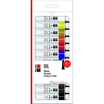 Sada olejových farieb RICO ART 12 x 12 ml