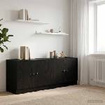 vidaXL Складова кутия за легло на ниво 2 бр. Черен дъб 66 x 35 x 48 см (893716)
