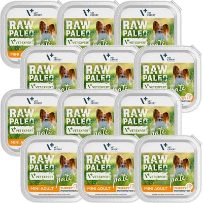 Vetexpert Raw Paleo Adult Mini Pate turkey 12 x 150 g