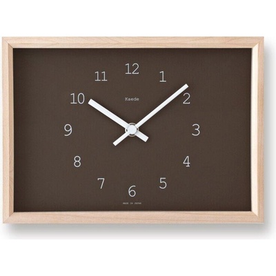 Lemnos Настолен часовник Kaede кафяв (ny14-02 bw)