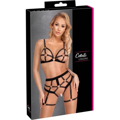 Cottelli Lingerie Komplet Pásiky Podprsenka a elastické nohavičky