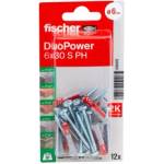 FISHER ДЮБЕЛ fischer 535479 duopower ф6х30мм С ВИНТ ph 12бр (535479)