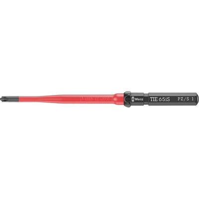 Wera Kraftform Kompakt VDE 65 iS PZ/S # 1 x 157 mm TIE pre elektrotechnikov plus / mínus výmenný bit 1 mm