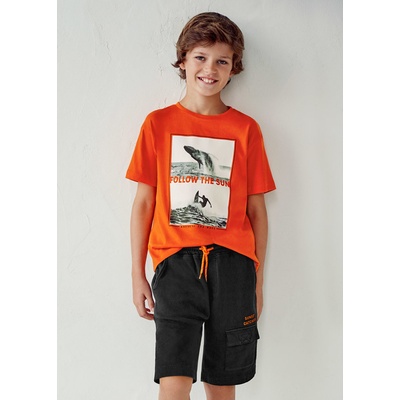 Mayoral Kraťasy teplákové s kapsami SUNSET černé