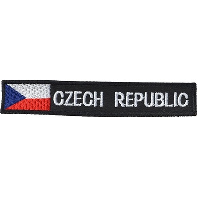 NAVYS Nášivka CZECH REPUBLIC S VLAJKOU - ČIERNA