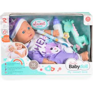 Tutu love Музикална кукла с меко тяло Tutu Love - Rabbit, 36 cm (110791)
