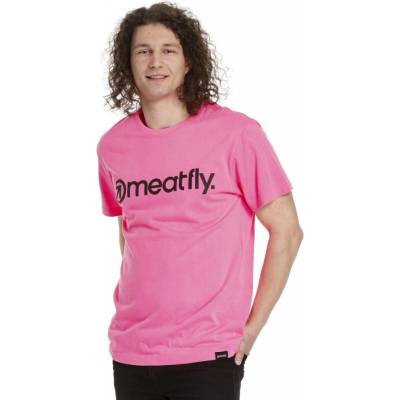 Meatfly pánske tričko MF Logo ružové