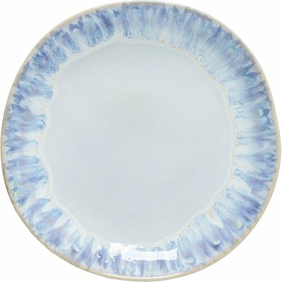 Costa Nova Biely/modrý dezertný kameninový tanier ø 22 cm Brisa