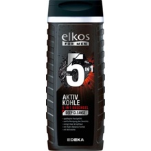 Elkos Men Deep Cleanse 5v1 sprchový gel s aktivním uhlím 300 ml