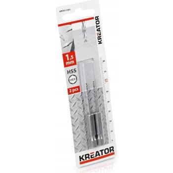 Kreator vrták do kovu HEX 1,5 mm HSS KRT011301