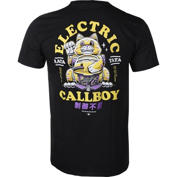 NNM мъжка тениска Electric Callboy - Ratatata Lucky Cat - Черна - 51195200