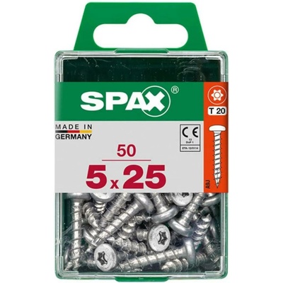 Spax Uni vrut půlkul.hlava T-Star plus T20 4CUT pln.závit Wirox 5 x 25 mm 50 ks