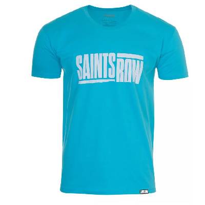 Saints Row Logo Blue - pánské tričko - velikost XXL, 1078675