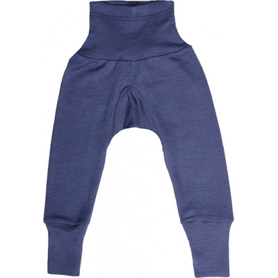 Cosilana Rostoucí kalhoty modré z merino vlny a hedvábí