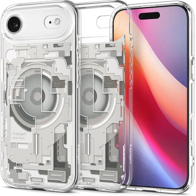 Хибриден кейс с висока степен на защита с MagSafe за iPhone 17 Air - Spigen Ultra Hybrid MagSafe Zero One Case (сребрист) (ACS10319)