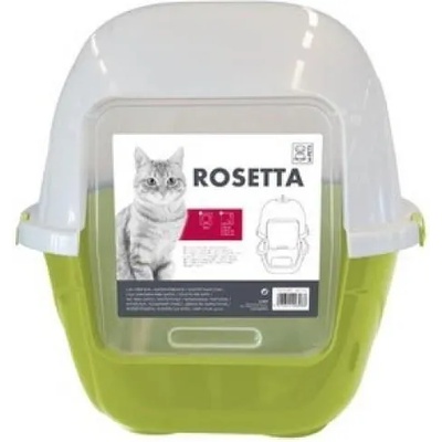 Mpets Rosetta Cat Litter Box - Закрита Котешка Тоалетна с активен въглен - 50x42, 5x44, 5 cm, Белгия - 20100003