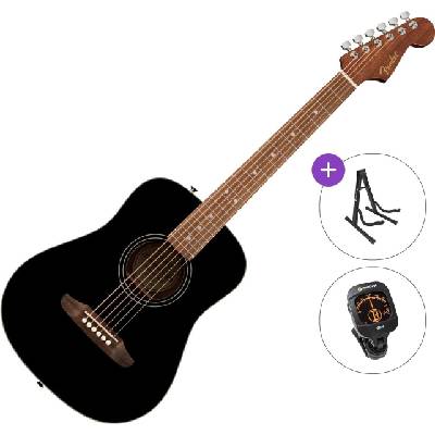 Fender California Standard Redondo Mini Standard SET Black Акустична китара