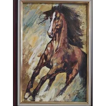 Image 1 of Картина с тичащ кон