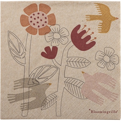 BLOOMINGVILLE Papírové ubrousky VIVIELLE 33x33cm 20ks
