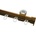 GARDINIA КОРНИЗ ВТОРО ПЕРДЕ gardinia u-ОБРАЗЕН 150см К-КТ С АКСЕСОАРИ БРОНЗ (876)