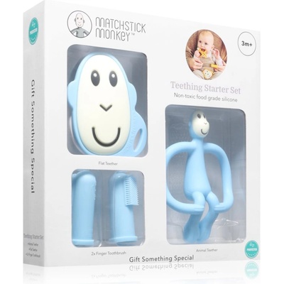 Matchstick Monkey Starter Set Monkey Light Blue подаръчен комплект за деца 3m+