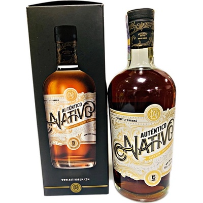 Auténtico Nativo 15y 40% 0,7 l (čistá fľaša)