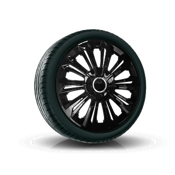 Image 1 of NRM капаци 16", strong ЛАКИРАНИ ЧЕРНИ 4брой (vtv-pu-22195)