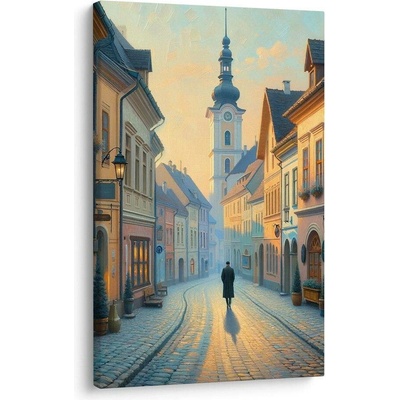 Obraz tiché městské ulice - 80x120