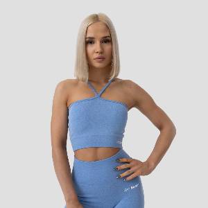 GymBeam Спортен сутиен FLO Halter Bra Blue XL