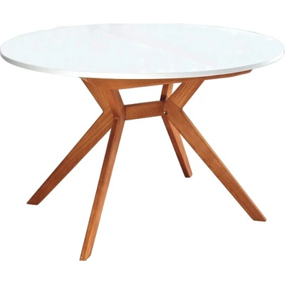 RAGABA Biju Round Oak 120-170 cm biela