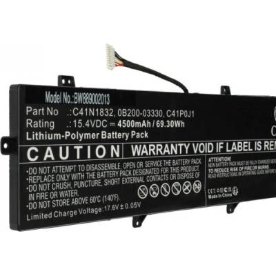 VHBW Батерия за Asus P3540FB / P3548FB / PE574FB, C41N1832, 4500 mAh (889002013)