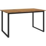  Градинска маса с U-образни крака 140x80x75 см масивна акация - elemento - 288,99 лв