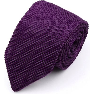 Decofashion Pletená kravata fialová