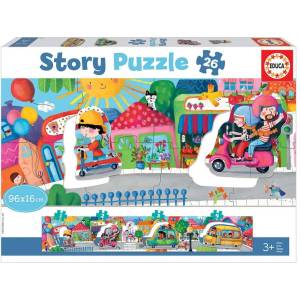 Educa Story Puzzle Vehicles In The City (80-18901)