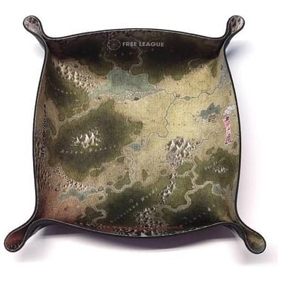 Skládací podložka na házení kostek Zapovězené země mapa