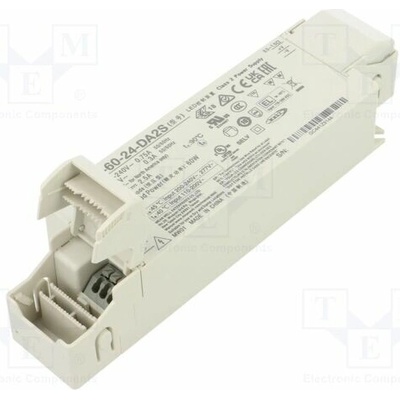 MEAN WELL XLC-60-24-DA2S Napájecí zdroj: spínaný; LED; DALI 2; 60W; 24VDC; 0÷2,5A; XLC-60