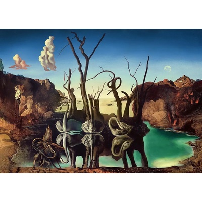 Ravensburger - Puzzle Dali: Swans Reflecting Elephants 1000 - 1 000 piese