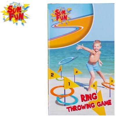 Sun Fun hra házecí s kroužky 14cm 6ks v krabičce