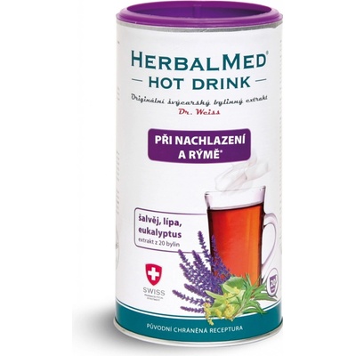 Dr.Weiss HerbalMed Hot Drink nachlazení a rýma pri nádche a prechladnutí 180 g