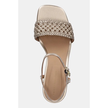 Tommy Hilfiger Сандали Tommy Hilfiger METALLIC LTHR KITTEN SANDAL (FW0FW08611)