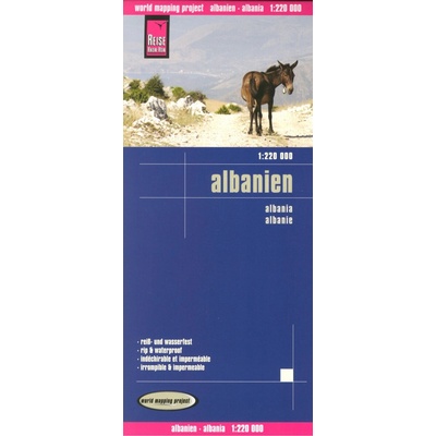 Albánie 1:220.000 mapa RKH