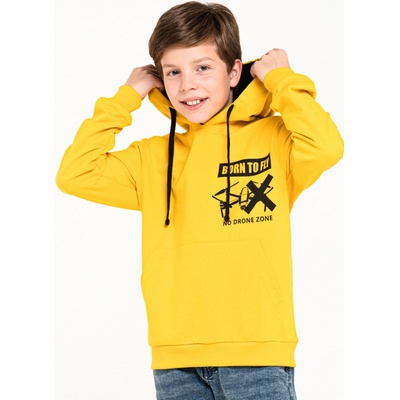 Winkiki WJB 02901 Chlapecká mikina žlutá