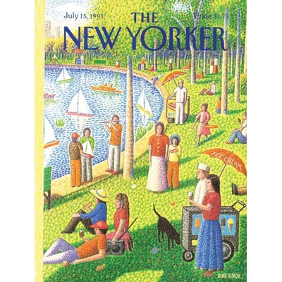 New York Puzzle Company - Puzzle The New Yorker - Sunday Afternoon in Central Park - 1 000 piese