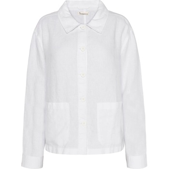 KnowledgeCotton Apparel Дамско ежедневно яке KnowledgeCotton Apparel Women's Regular Linen Overshirt Casual jacket - Bright White - размер XL (103-2500-0114)