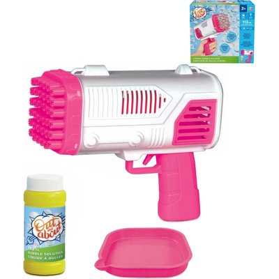 Výrobník bublin Extreme bublifukovač růžová pistole set s náplní 113ml na baterie