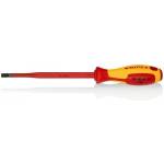 KNIPEX Отвертка шлиц 6.5 Slim, VDE 1000V жълто-червена ръкохватка 262мм, Knipex (K982065SL)