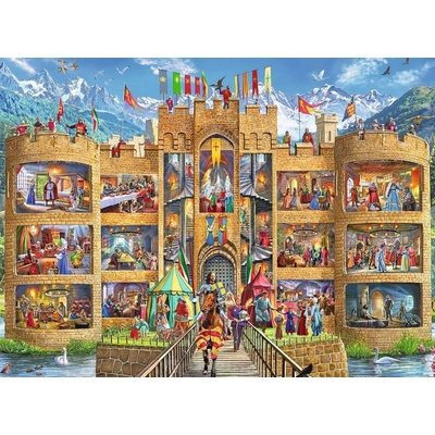 RAVENSBURGER Pohled do rytířského hradu XXL 150 dílků